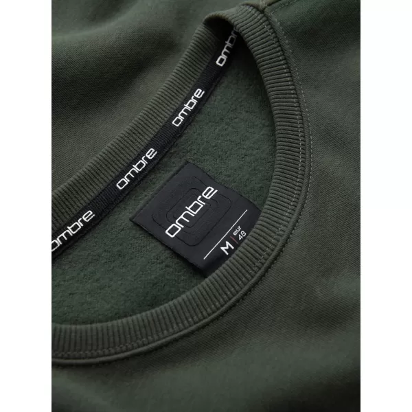  Pánská mikina OMBRE OM-SSNZ-0136 DARK GREEN 