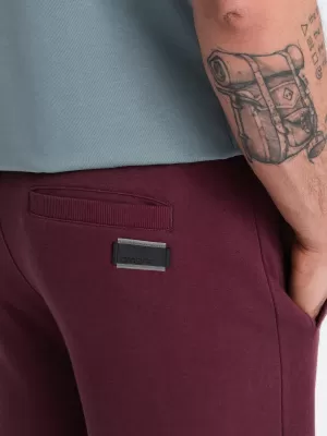 Pánské kraťasy OMBRE OM-SRBS-0149 MAROON
