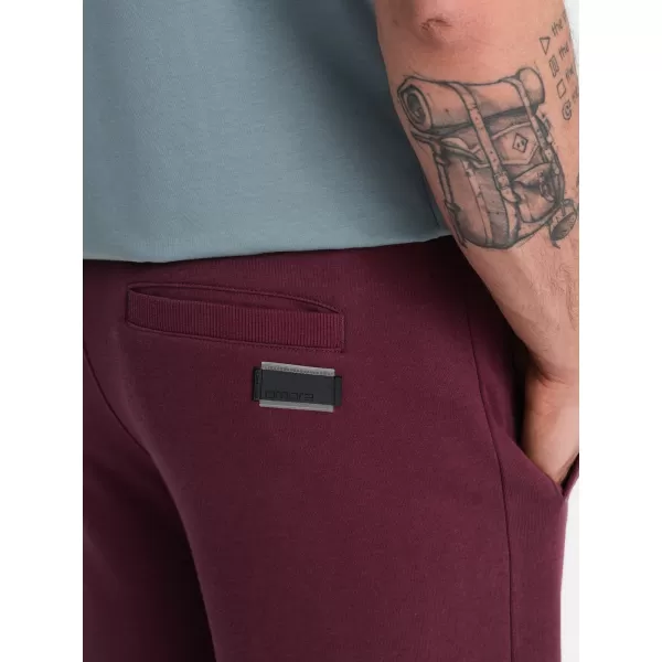  Pánské kraťasy OMBRE OM-SRBS-0149 MAROON 
