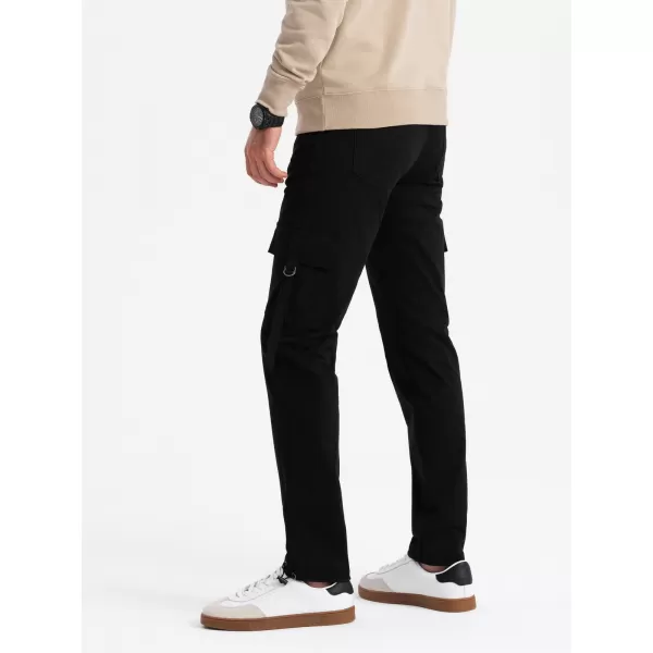  Pánské kalhoty OMBRE OM-PACG-0197 BLACK 