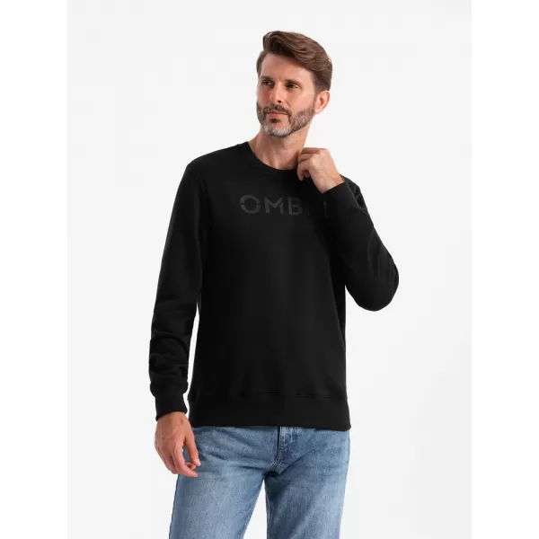  Pánská mikina OMBRE OM-SSPS-0181 BLACK 