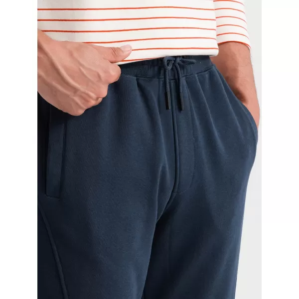  Pánské tepláky OMBRE OM-PABS-0174 NAVY BLUE 