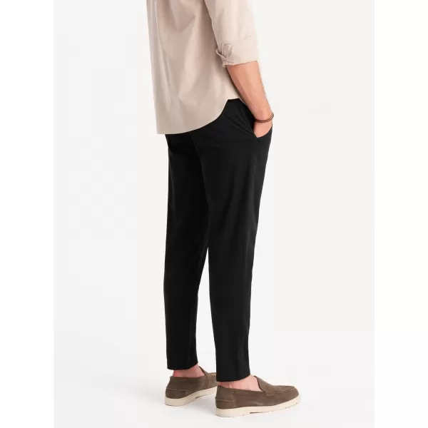  Pánské kalhoty OMBRE OM-PACP-0118 BLACK 