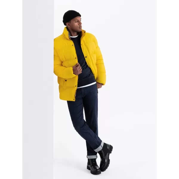  Pánská zimní bunda OMBRE OM-JAHP-0205 YELLOW 