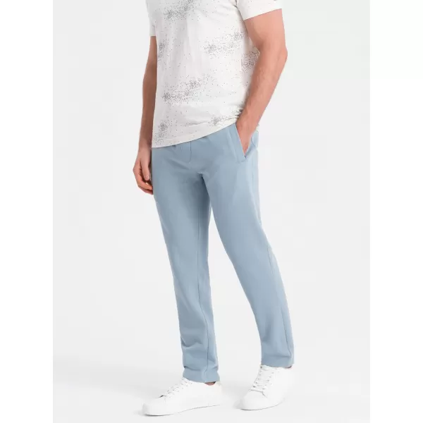  Pánské tepláky OMBRE OM-PABS-0206 LIGHT BLUE 