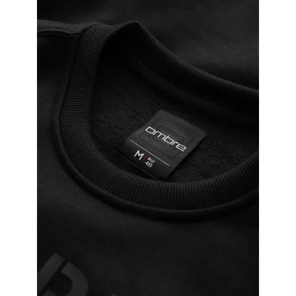  Pánská mikina OMBRE OM-SSPS-0181 BLACK 