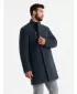 Pánský kabát OMBRE OM-COWC-0120 NAVY BLUE