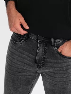 Pánské džíny OMBRE OM-PADP-0214 GRAPHITE