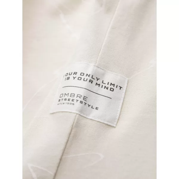  Pánské triko OMBRE OM-TSFP-0184 CREAM 