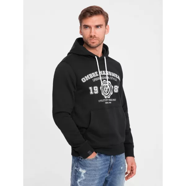  Pánská mikina OMBRE OM-SSPS-0143 BLACK 