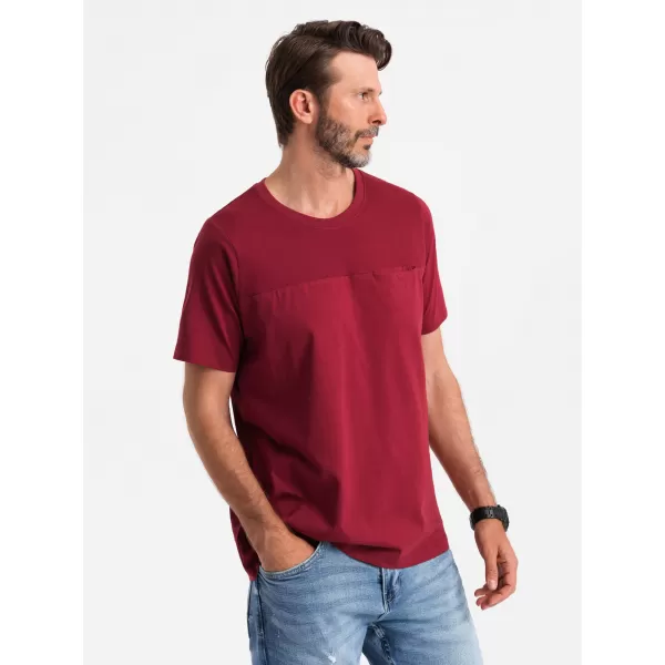  Pánské triko OMBRE OM-TSCT-0171 RED 