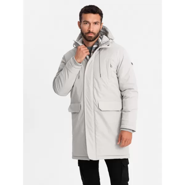  Pánská bunda OMBRE OM-JALJ-0166 CREAM 