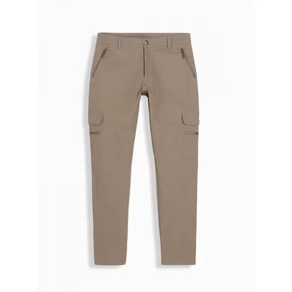  Pánské kalhoty OMBRE OM-PACG-0204 KHAKI 