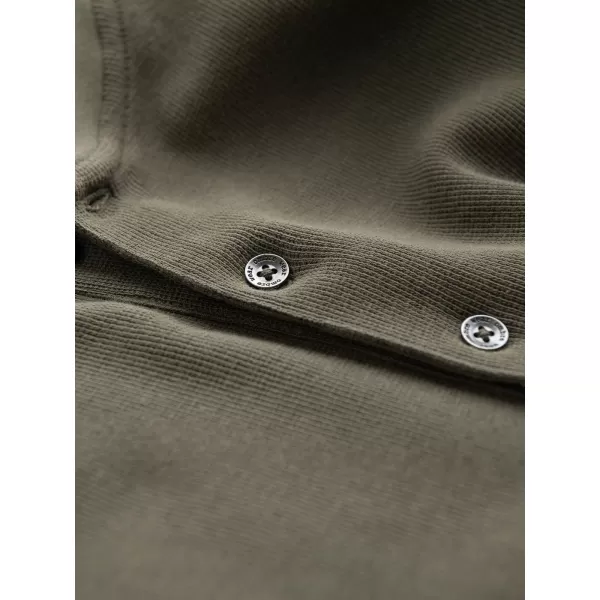  Pánské triko s dlouhým rukávem OMBRE OM-LSCL-0120 OLIVE 