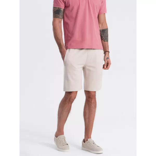  Pánské kraťasy OMBRE OM-SRBS-0139 LIGHT BEIGE 
