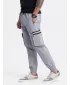 Pánské kalhoty OMBRE OM-PAJO-0135 LIGHT GREY