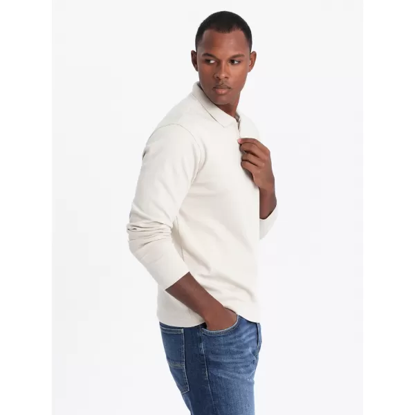  Pánské triko OMBRE OM-POLS-0130 CREAM 