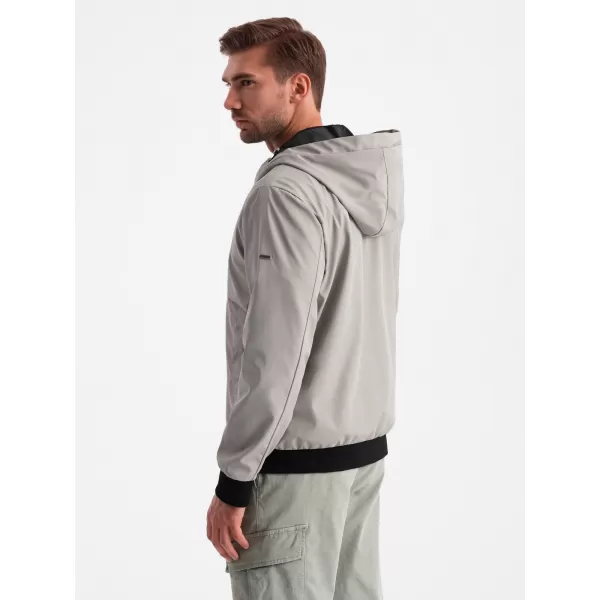  Pánská bunda OMBRE OM-JANP-0149 GREY 