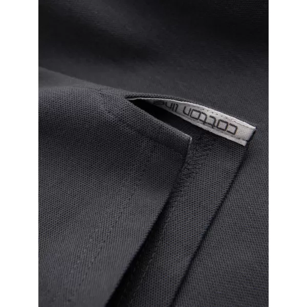  Pánské triko s límečkem OMBRE OM-POBS-0100 GRAPHITE 