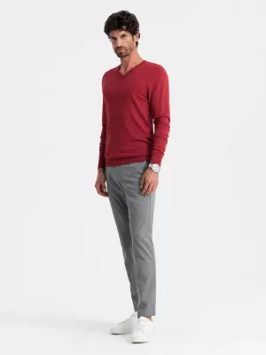 Pánský svetr OMBRE OM-SWBS-0107 RED