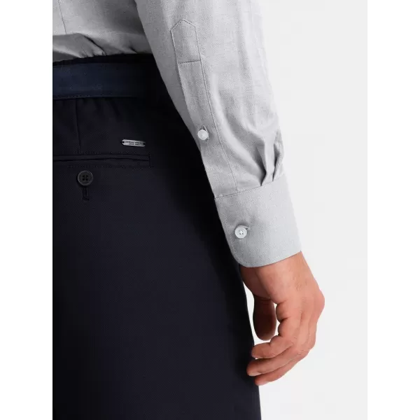  Pánská košile OMBRE OM-SHCS-0174 GREY 