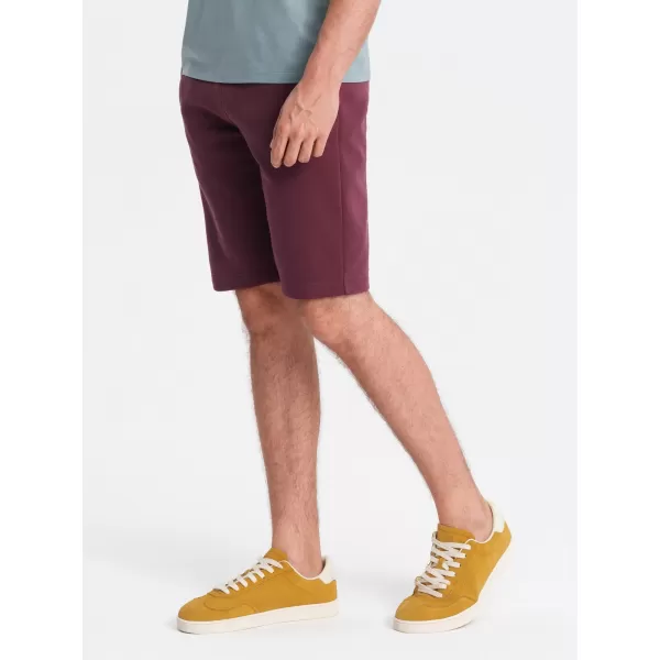  Pánské kraťasy OMBRE OM-SRBS-0149 MAROON 