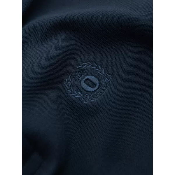  Pánské triko s límečkem OMBRE OM-POBS-0100 NAVY BLUE 
