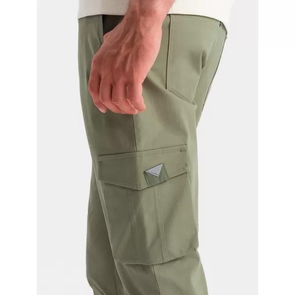  Pánské kalhoty OMBRE OM-PACG-0196 OLIVE 