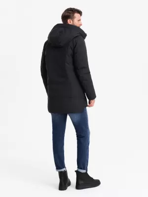 Pánská bunda OMBRE OM-JALJ-0202 BLACK