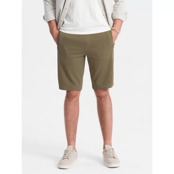  Pánské kraťasy OMBRE OM-SRBS-0149 OLIVE 