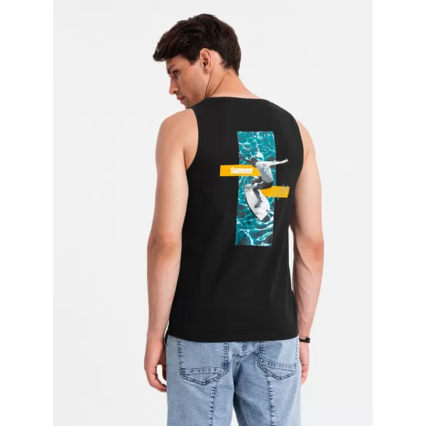  Pánské tílko OMBRE OM-TSTT-0191 BLACK 