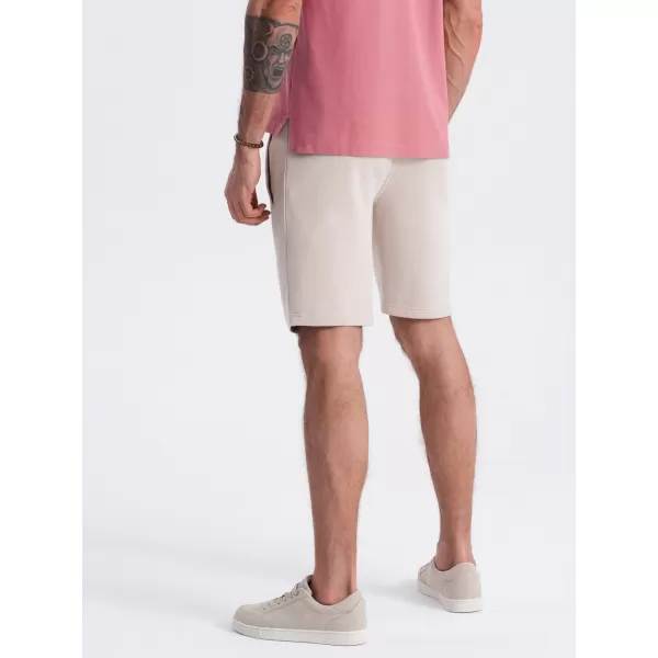  Pánské kraťasy OMBRE OM-SRBS-0139 LIGHT BEIGE 