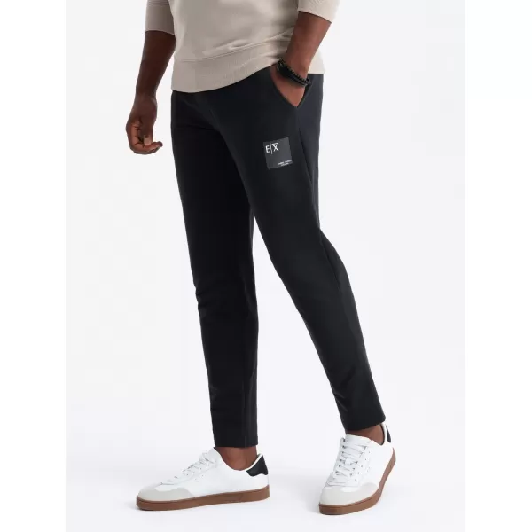  Pánské tepláky OMBRE OM-PASK-0167 BLACK 