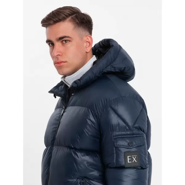  Pánská bunda OMBRE OM-JAHP-0207 NAVY BLUE 