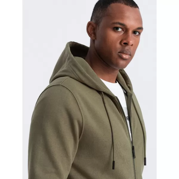  Pánská mikina OMBRE OM-SSBZ-0160 OLIVE 