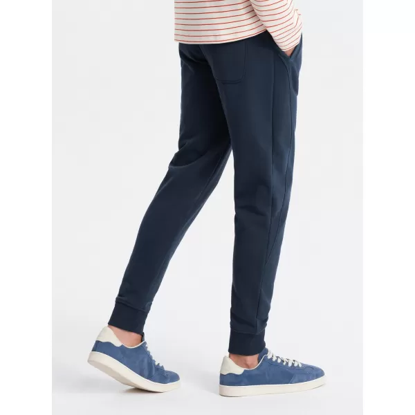 Pánské tepláky OMBRE OM-PABS-0174 NAVY BLUE 