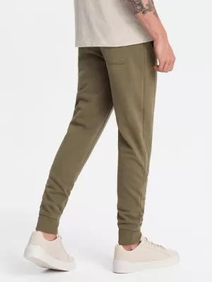 Pánské tepláky OMBRE OM-PABS-0174 OLIVE