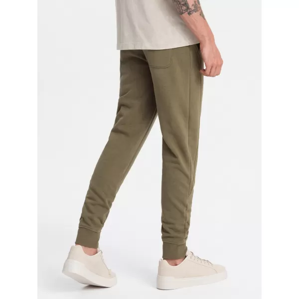  Pánské tepláky OMBRE OM-PABS-0174 OLIVE 
