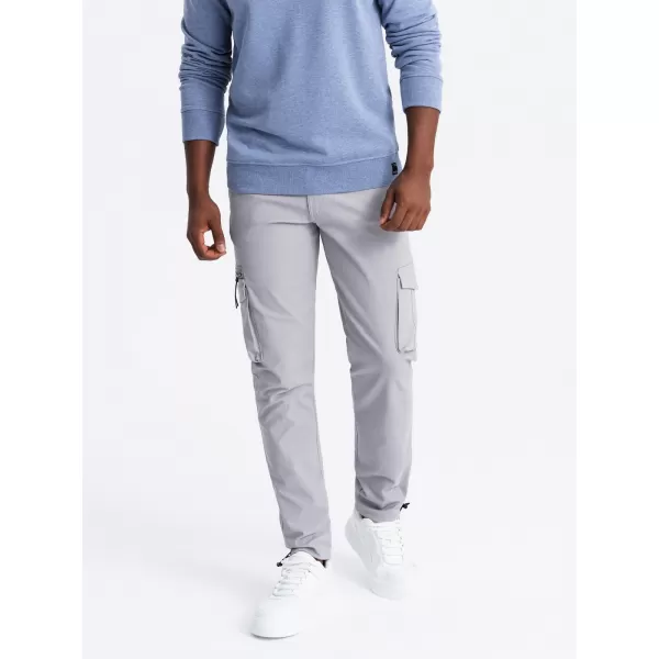  Pánské kalhoty OMBRE OM-PACG-0196 GREY 