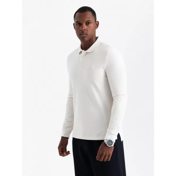  Pánské triko OMBRE OM-POLS-0131 WHITE 