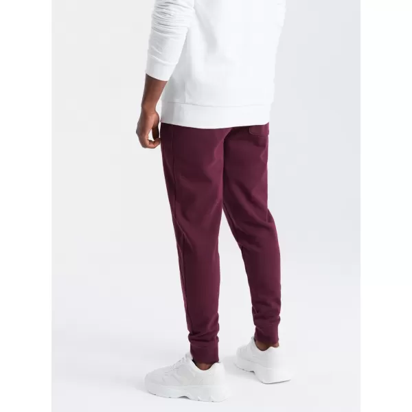  Pánské tepláky OMBRE OM-PABS-0174 MAROON 