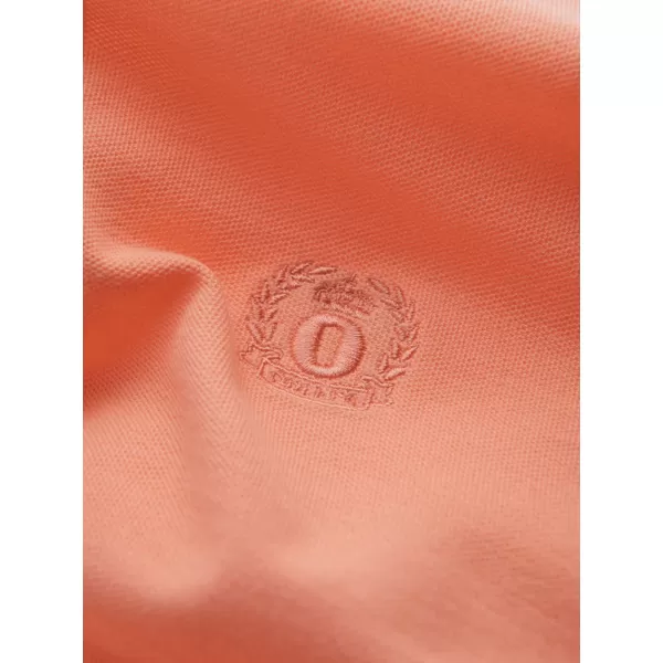  Pánské triko s límečkem OMBRE OM-POBS-0100 PEACH 