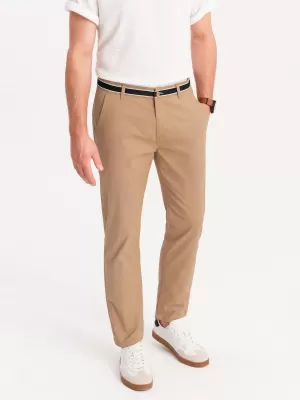Pánské kalhoty OMBRE OM-PACP-0118 SAND
