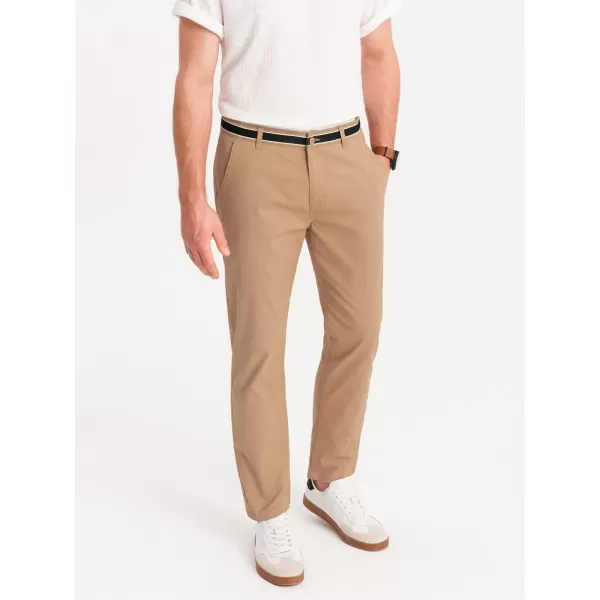  Pánské kalhoty OMBRE OM-PACP-0118 SAND 