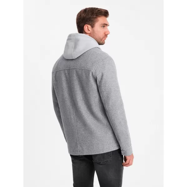  Pánská bunda OMBRE OM-JANP-0199 GRAY 