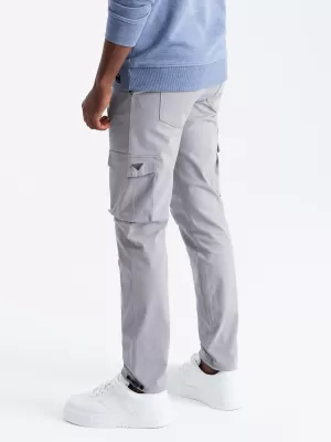 Pánské kalhoty OMBRE OM-PACG-0196 GREY