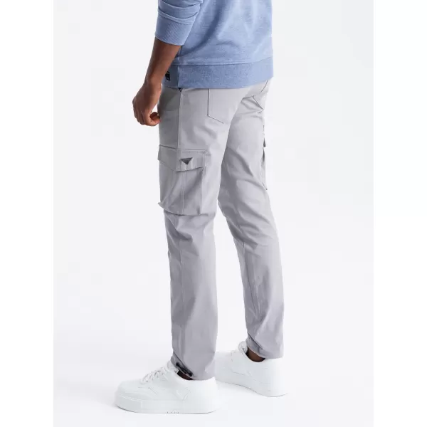  Pánské kalhoty OMBRE OM-PACG-0196 GREY 
