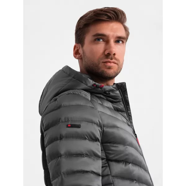  Pánská bunda OMBRE OM-JALP-0180 GRAPHITE 