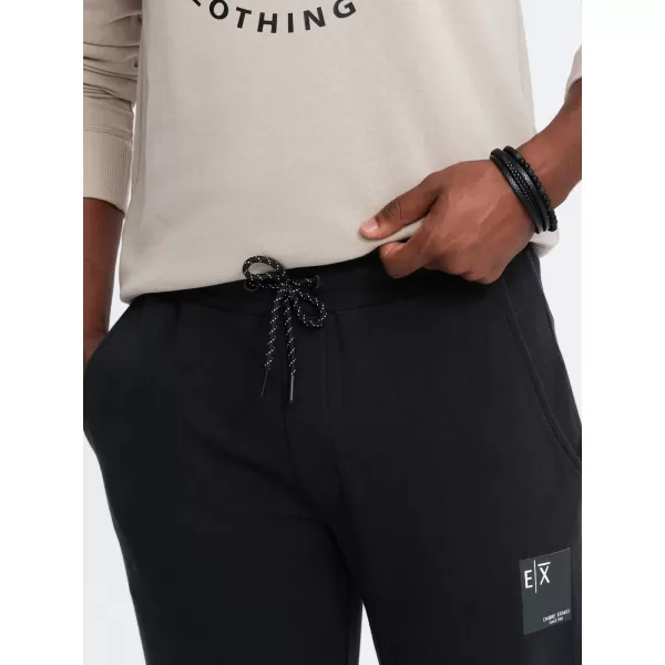  Pánské tepláky OMBRE OM-PASK-0167 BLACK 