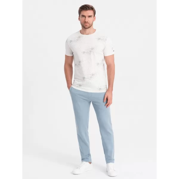  Pánské tepláky OMBRE OM-PABS-0206 LIGHT BLUE 